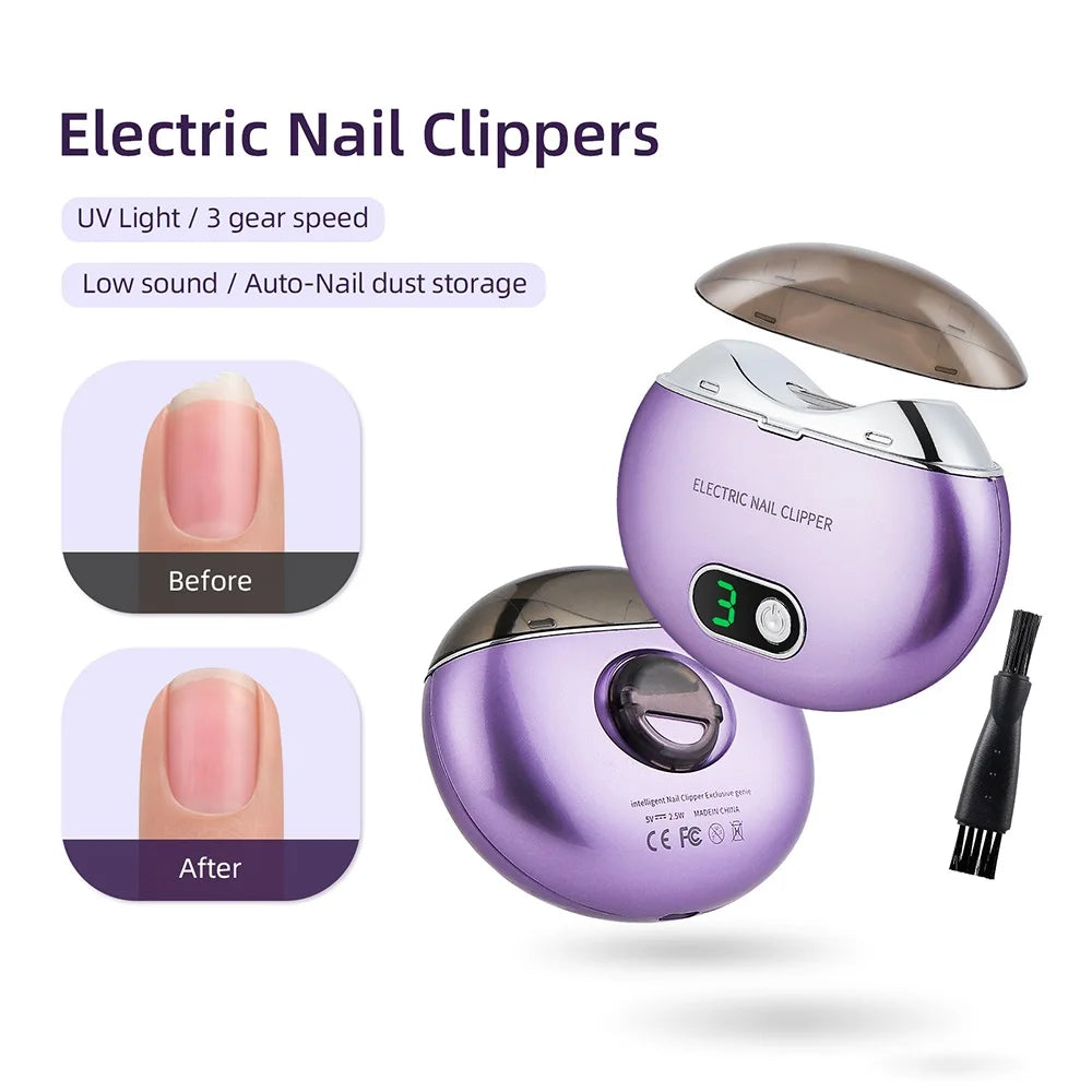 Electric Nail Clipper With UV Light