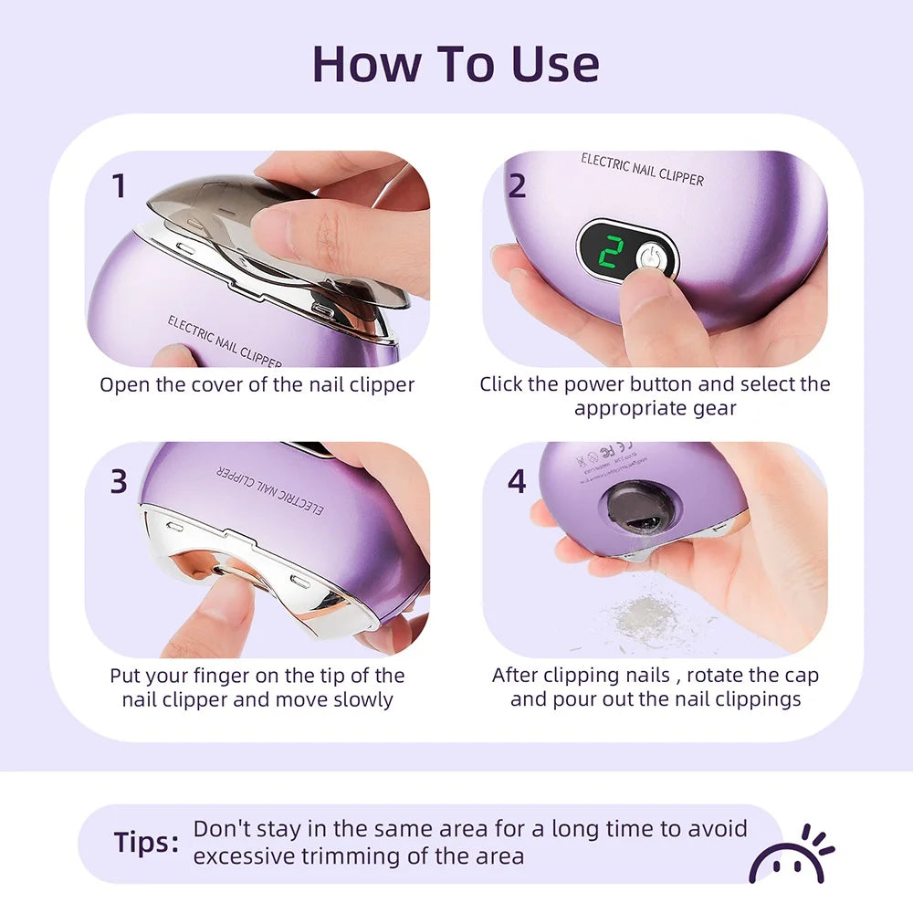 Electric Nail Clipper With UV Light