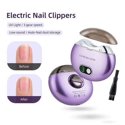 Electric Nail Clipper With UV Light